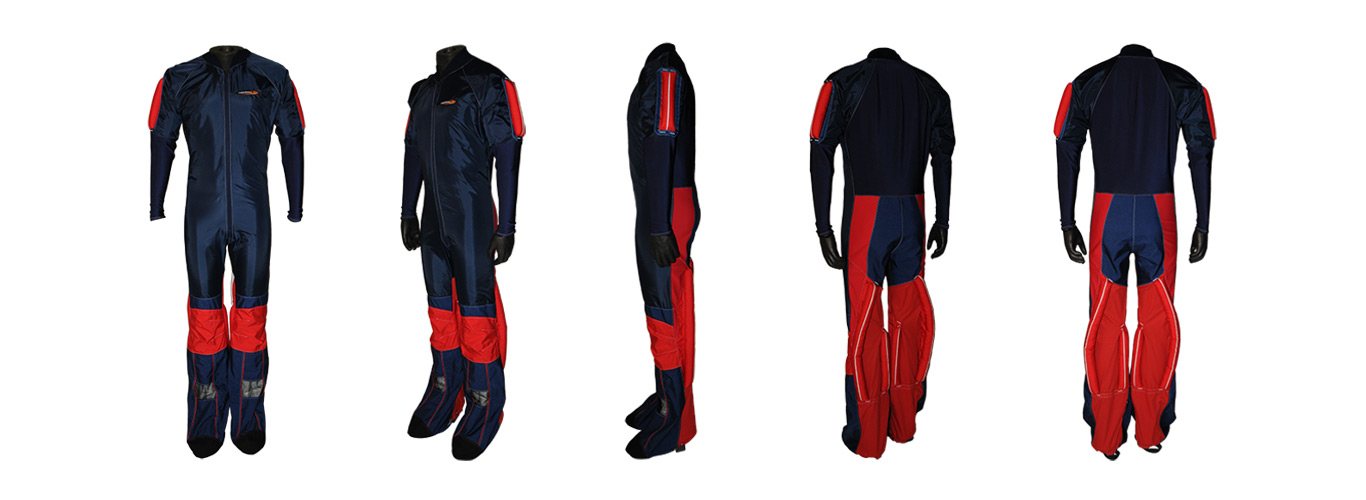 Sprunganzug für Formationsspringer mit Griffleisten und Booties